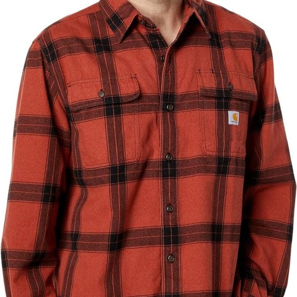Carhartt NWOT Loose Fit Red Plaid Flannel Shirt π - Picture 1 of 7
